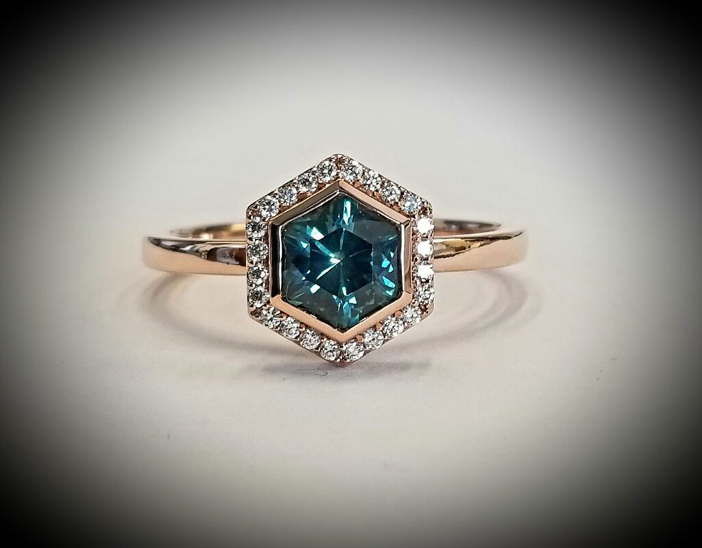 An Elegant Blue Diamond Ring